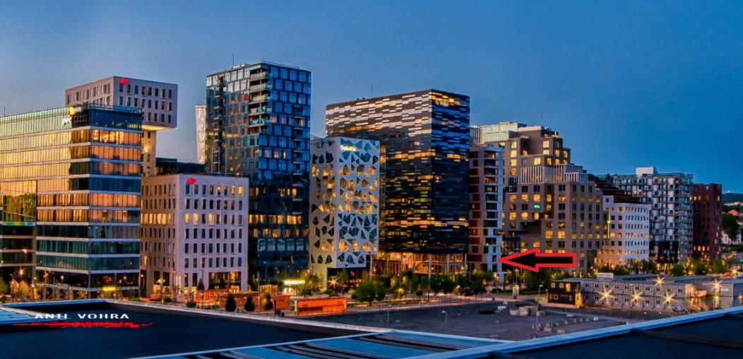 Spacious Modern 3Br Apartment At Central Oslo Barcode Luaran gambar
